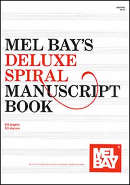 Deluxe 10 Stave 64 Page Spiral Manuscript Book