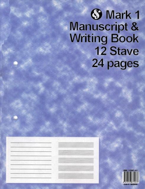 Mark 1 Manuscript & Writing Book 12 Stave 24 Pages