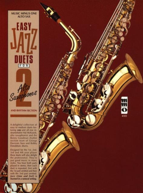 Easy Jazz Duets Two Alto Saxophones & Rhythm