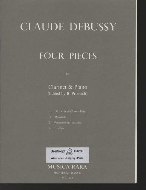 Debussy - 4 Pieces From Preludes Clarinet/piano