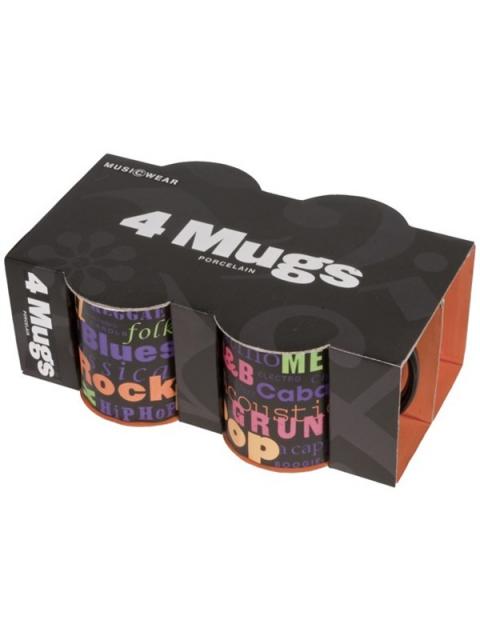 Mug Music Genres 4 Pack