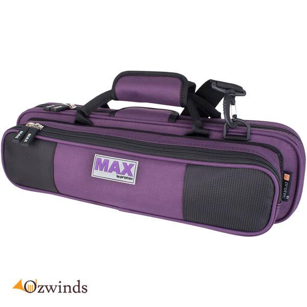 Protec MAX Case For B and C Foot Flutes - Purple