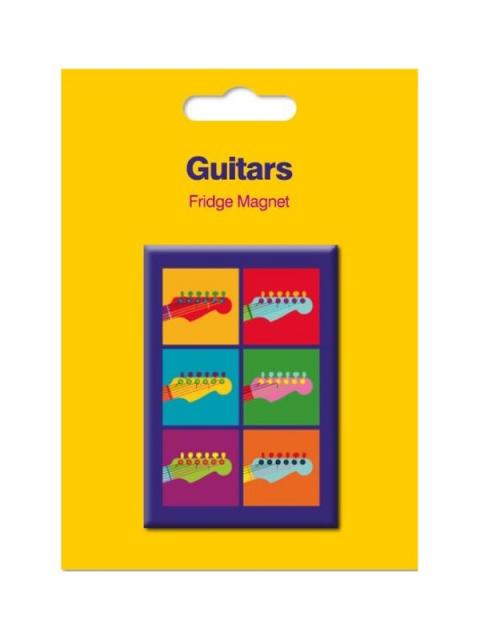 Guitar Theme Fridge Magnet Pop Art Style