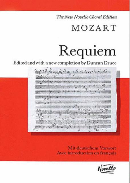 Mozart Requiem Vocal Score Ed.druce