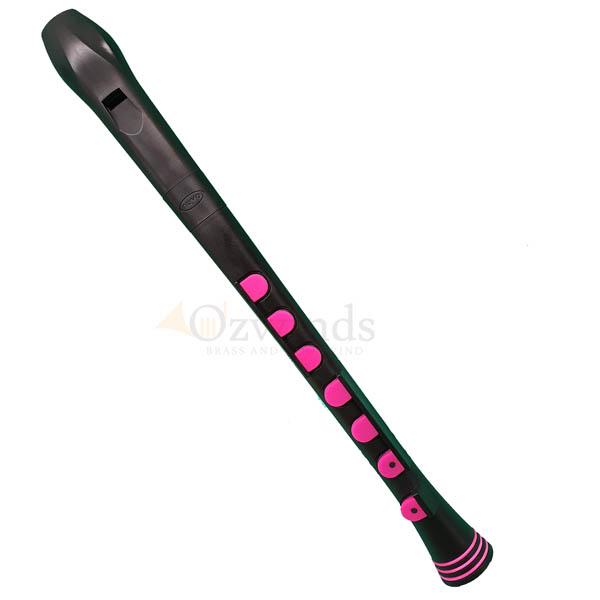 Nuvo Recorder+ Soprano, Silicone Key System, Black and Pink