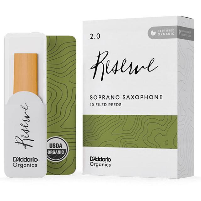 D'Addario Organic Reserve Soprano Saxophone Reeds, 10-Pack