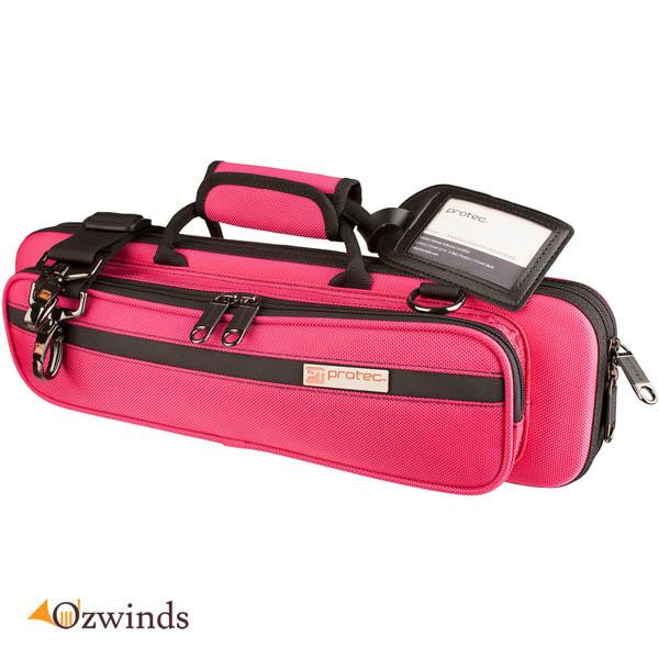 Protec PRO PAC Slimline Case For B and C Foot Flutes - Hot Pink