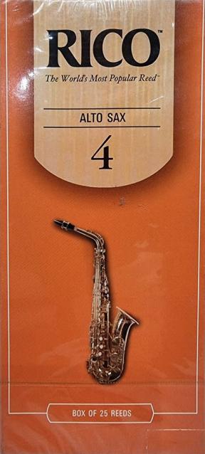 25 Rico Alto Sax Reeds, Strength 4 by D'Addario