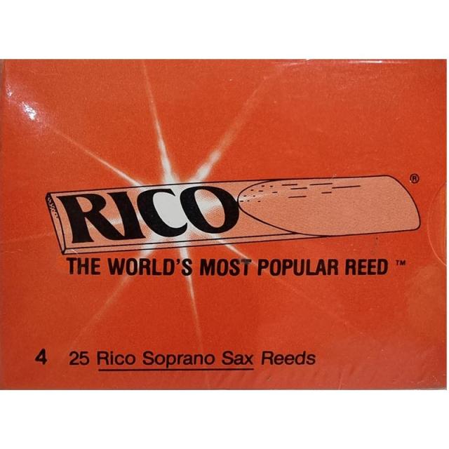 25 Rico Soprano Sax Reeds, Strength Number 4