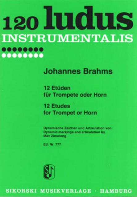 BRAHMS - 12 ETUDES FOR TRUMPET OR HORN