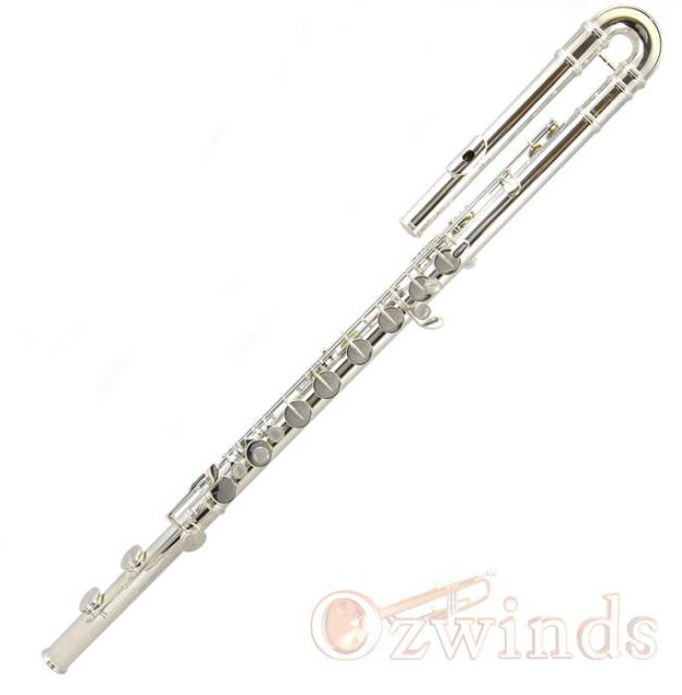 Trevor James Bass Flute, with 925 Lip Plate.