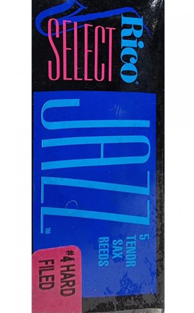 5 Rico Select Jazz Tenor Sax Reeds, Strength 4 Hard Filed (OLD STOCK)