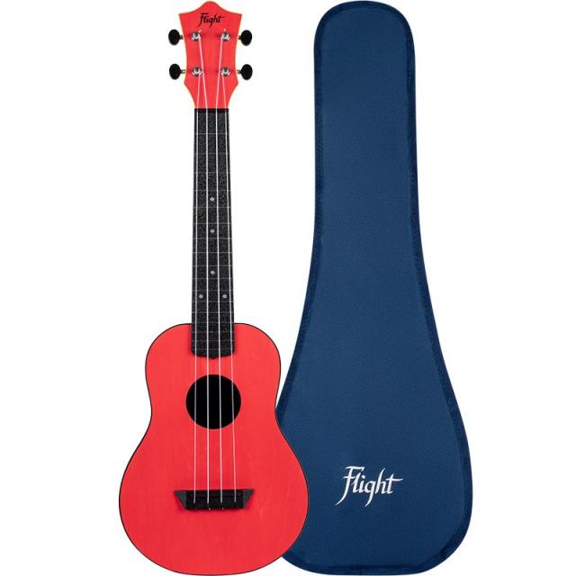 FLIGHT TUC-35 RED TRAVEL CONCERT UKULELE