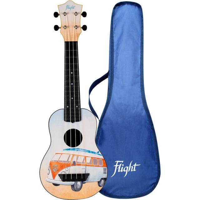 FLIGHT TUS25 BUS TRAVEL SOPRANO UKULELE W/BAG