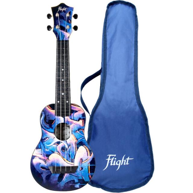 Flight TUS40 ABS Travel Ukulele Graffiti