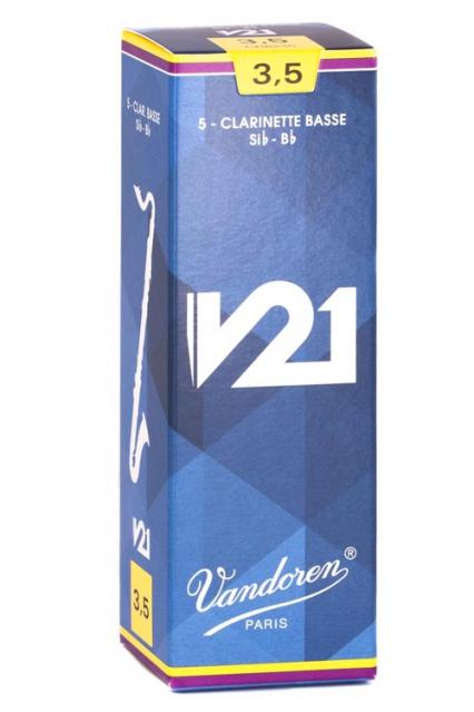 Vandoren V21 Bass Clarinet Reeds (Box of 5)