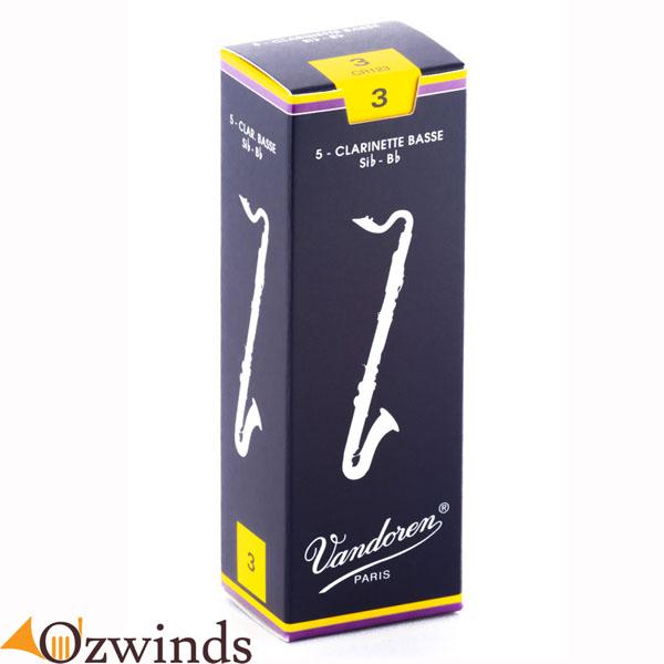 Vandoren Traditional Bass Clarinet Reeds (Box of 5)