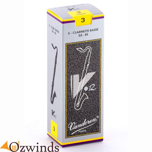 Vandoren V12 Bass Clarinet Reeds (Box of 5)