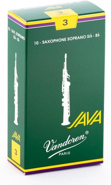 Vandoren Java #3 Soprano Sax Reeds (Box of 10)