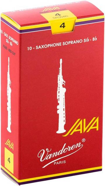 Vandoren Java RED #4 Soprano Sax Reeds (Box of 10)