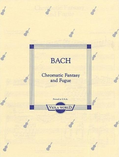 Bach Chromatic Fantasy/fugue Arr Vla/piano