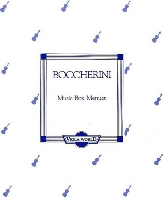 Boccherini Music Box Minuet Viola/piano