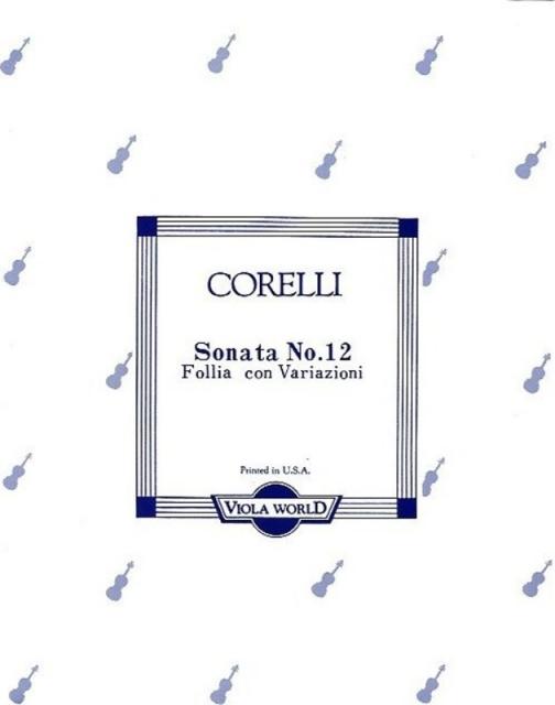 Corelli Sonata Op5 No12 La Folia Vla/piano