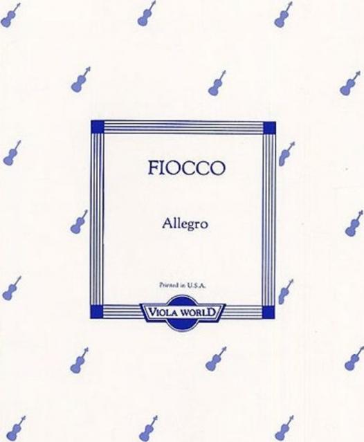 Fiocco Allegro Viola & Piano