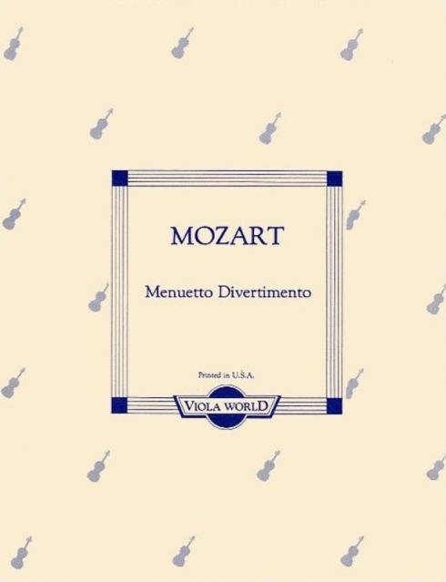 Mozart Menuetto Divertimento Viola/piano