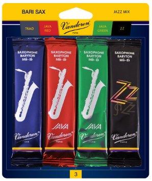 Vandoren Baritone Saxophone Jazz Reed Card Mix