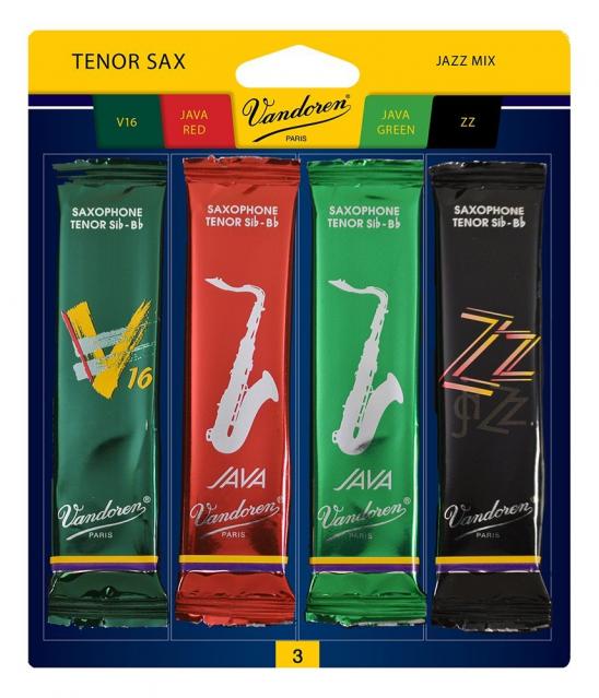 Vandoren Tenor Sax JAZZ Reed Card Mix