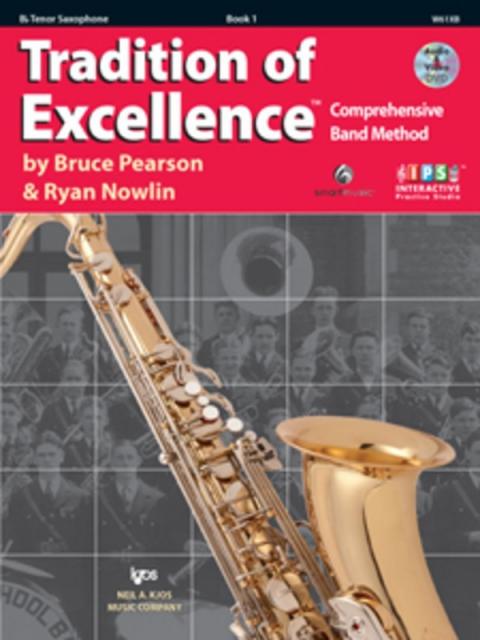 TRADITION OF EXCELLENCE BK 1 TENOR SAX BK/DVD