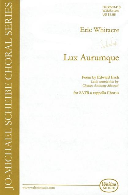 Lux Aurumque (light Of Gold) Satb Div A Cappella