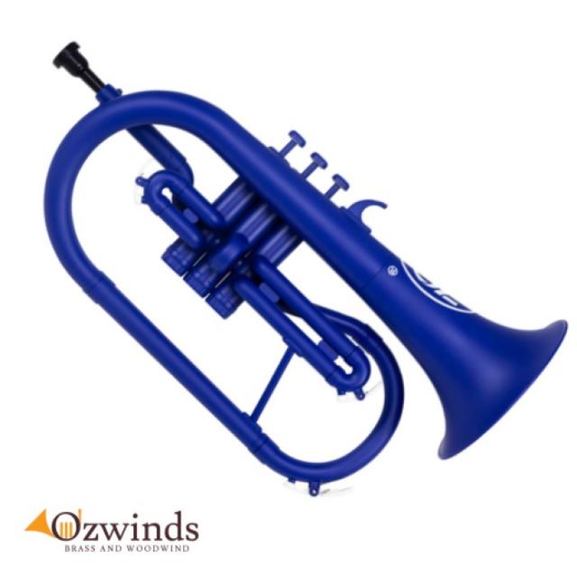 Zo Next Generation Plastic (ABS) Flugelhorn - Matte Blue