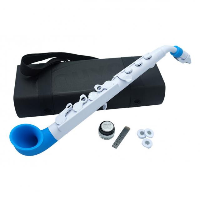 Nuvo jSax 2.0 Mini Saxophone, ABS, Blue and White