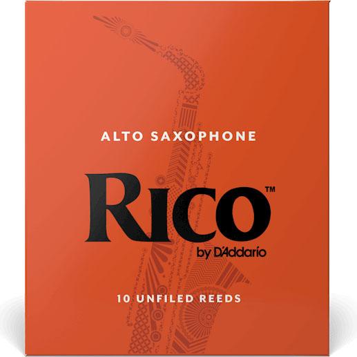 Rico Alto Saxophone Reeds by D'Addario (Box of 10)