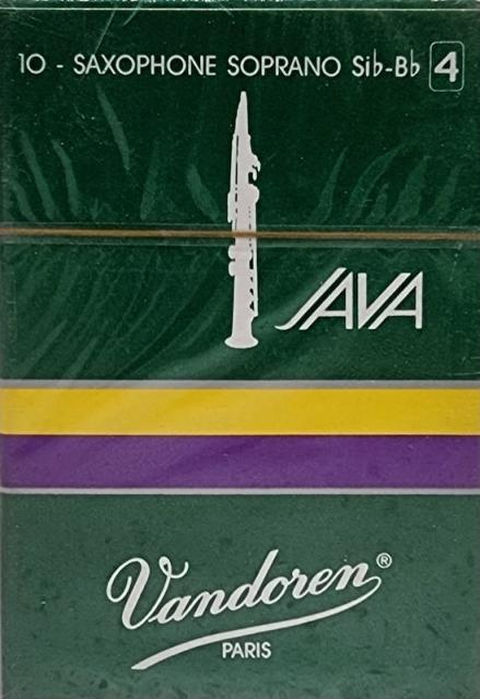 10 Vandoren Java (Green) Soprano Sax Reeds Strength 4