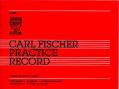 Carl Fischer Practice Record Book